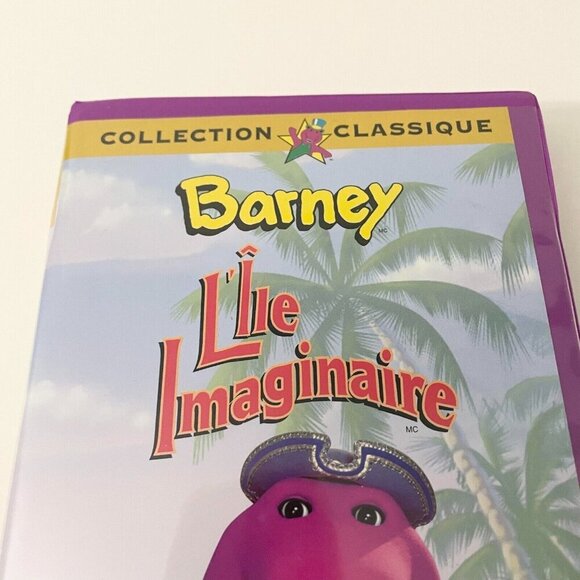 Vtg Barney L’île Imaginaire VHS Imagination Island FRENCH Clamshell - Picture 2 of 16